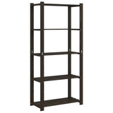 Vidaxx étagère de rangement 5 couches 80x38x170 cm bois de pin massif noir