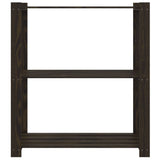 Vidaxx étagère de rangement 3 couches 80x38x90 cm bois de pin massif noir