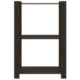 Vidaxx étagère de rangement 3 couches 60x38x90 cm bois de pin massif noir