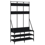 Vidaxx portant à vêtements avec étagère à chaussures 100x40x184 cm noir