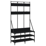 Rack de vêtements Vidaxl avec porte-chaussures 100x40x184 cm noir