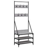 Vidaxl Kleedung Rack mat Schong Rack 70x4xx184 cm Grey Sonoma Faarf