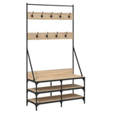 Vidaxl Clothing rack with shoe rack 100x40x184 cm Sonoma oak colored