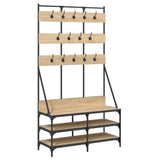 Vidaxl Clothing rack with shoe rack 100x40x184 cm Sonoma oak colored