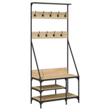 Vidaxl Kleedung Rack mat Schong Rack 80x4xx18 CM Sonoma Oakfaarf