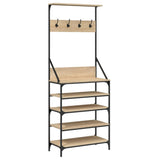 Vidaxl Clothing rack with shoe rack 70x34x184 cm Sonoma oak colored