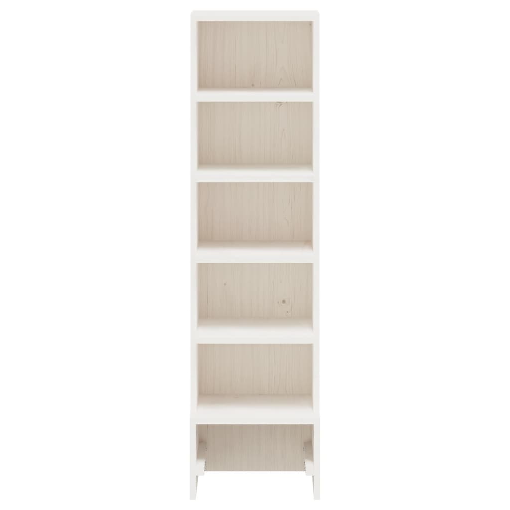 Vidaxl Shoe Cabinet 28x30x104 cm Solid Pine White