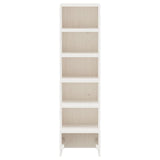 Vidaxl Shoe Cabinet 28x30x104 cm Solid Pine White