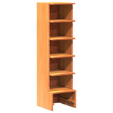 Armoire à chaussures vidaxl 28x30x104 cm en pin massif brun