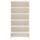 Vidaxl Shoe Cabinet 52x30x104 cm Solid Pine White