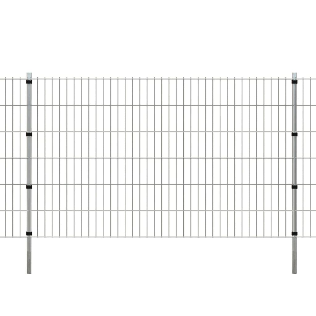 Vidaxl Fence Posts 10 St 170 cm galvanizované ocelové stříbrné barvy