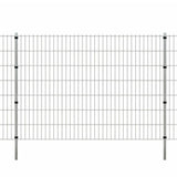 Vidaxl Fence Posts 10 St 200 cm galvanizované ocelové stříbrné barvy