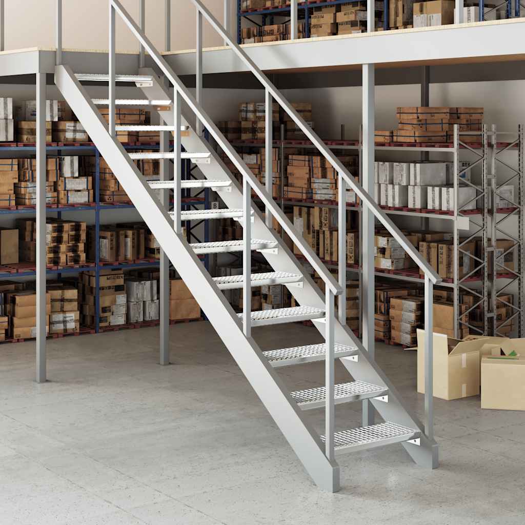 Vidaxl Step Step Grid 60x24x7 cm Acier galvanisé