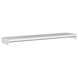 Vidaxxl grille de marche d'escalier 100x24x7 cm en acier galvanisé