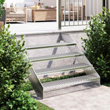 Vidaxxl grille de marche d'escalier 100x24x7 cm en acier galvanisé