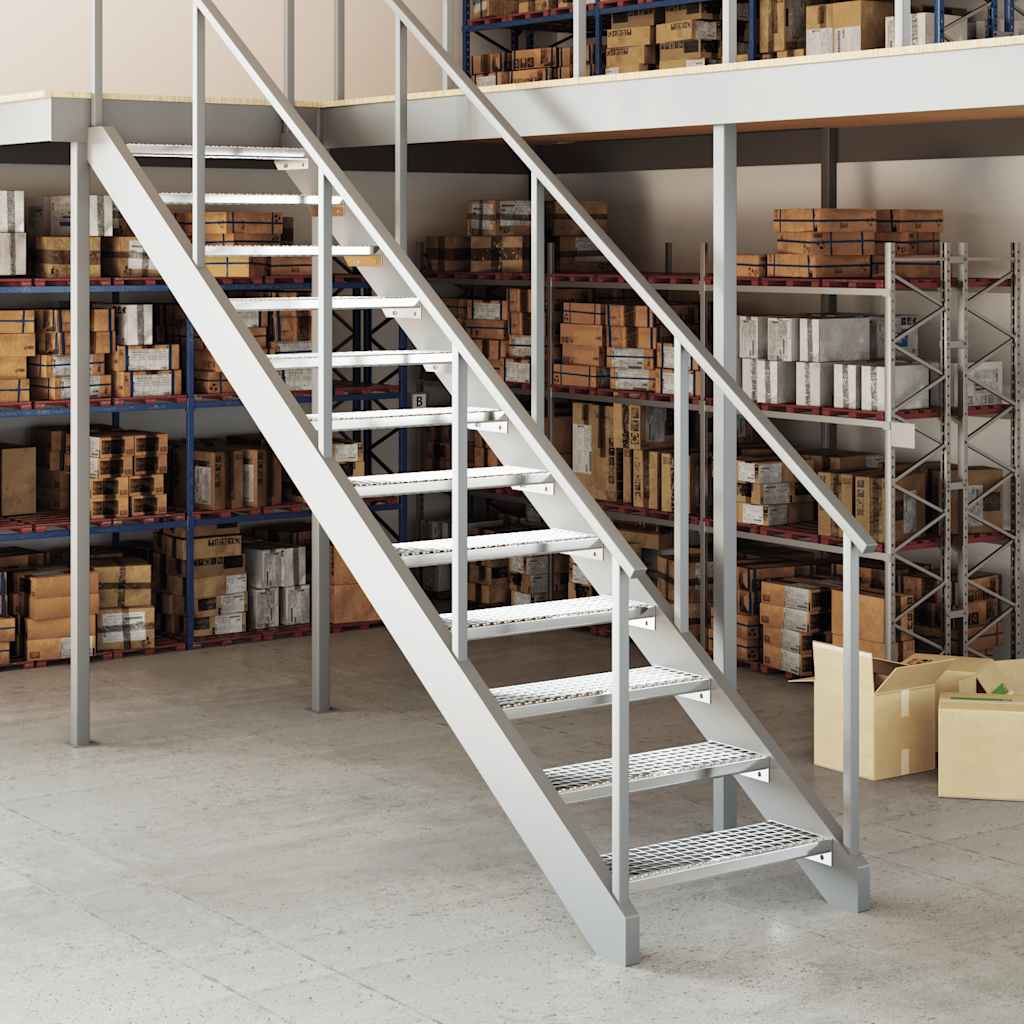 Vidaxl Step-Step Grid 70x24x7 cm en acier galvanisé