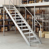 Vidaxl Step-Step Grid 70x24x7 cm en acier galvanisé