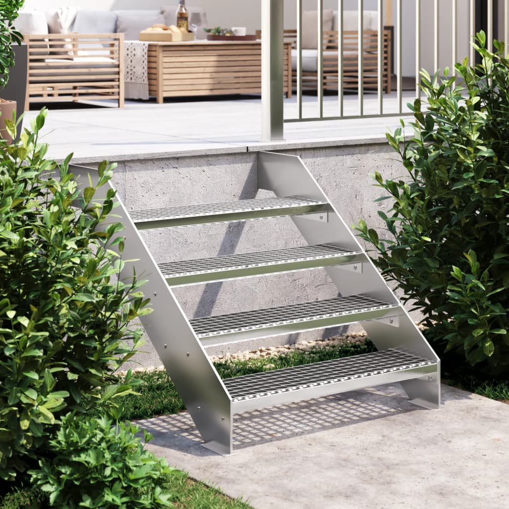 VidaXL step step grid 80x24x7 cm galvanized steel