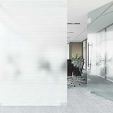 VidaXL Films pour fenêtres motif à rayures PVC mat