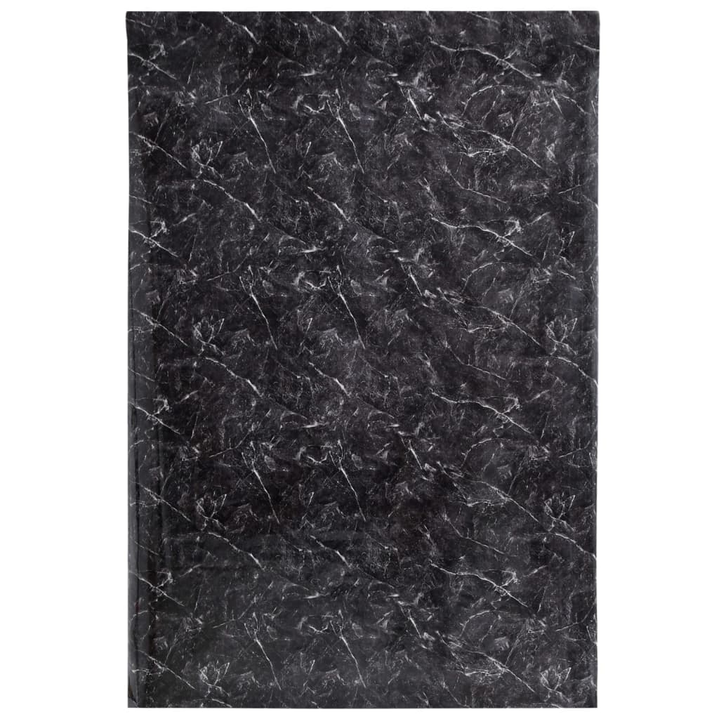 Vidaxl meubles huiles auto-adhésives 90x500 cm en pvc marbre noir