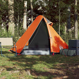 Vidaxl Dome Tent de 2 personas a prueba de agua y naranja