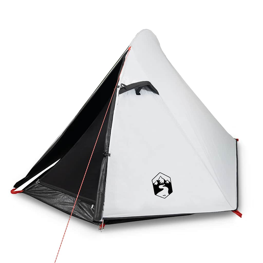 Vidaxl Dome Tent de 3 personas Imploading de tela blanca