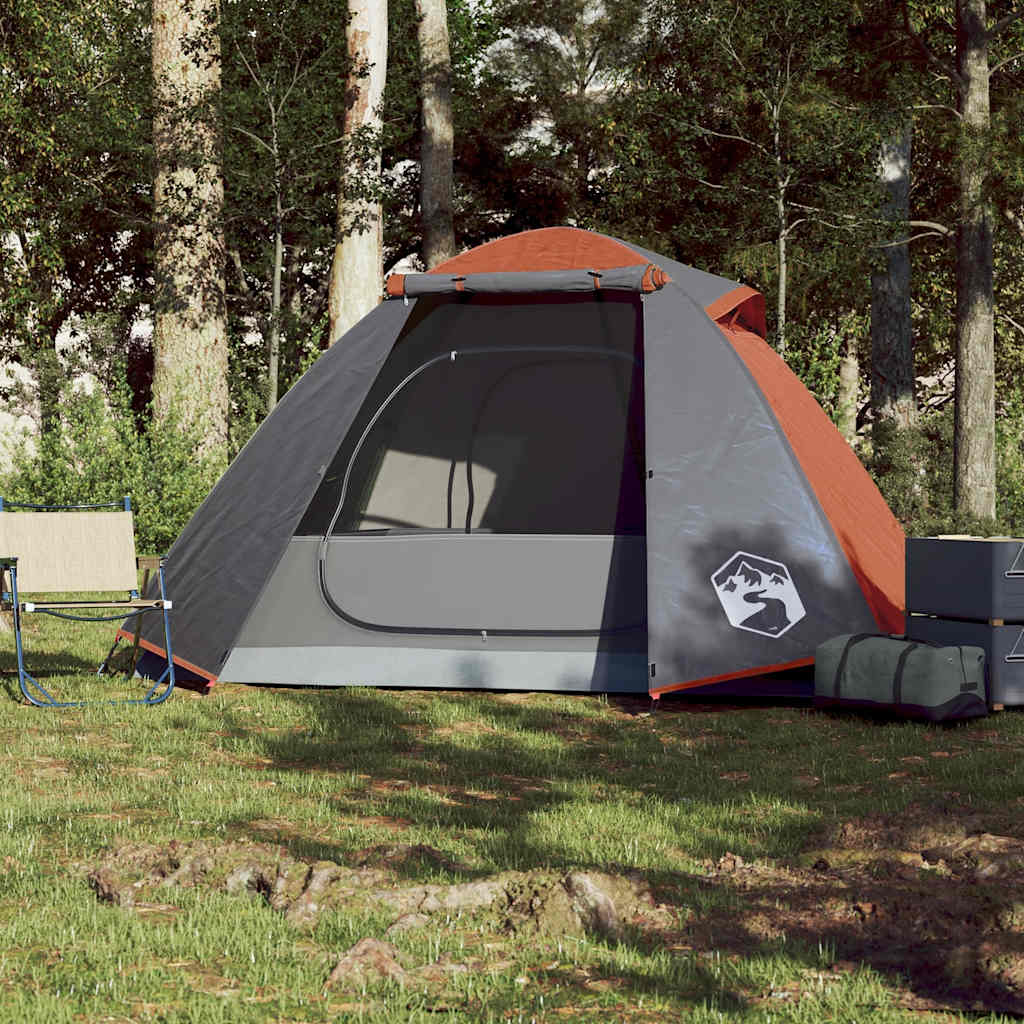 Vidaxl dome tente 2 personnes imperméables orange