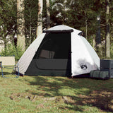 Vidaxl Dome Tent de 3 personas Imploading de tela blanca