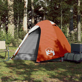 Vidaxl dome tente 2 personnes imperméables orange
