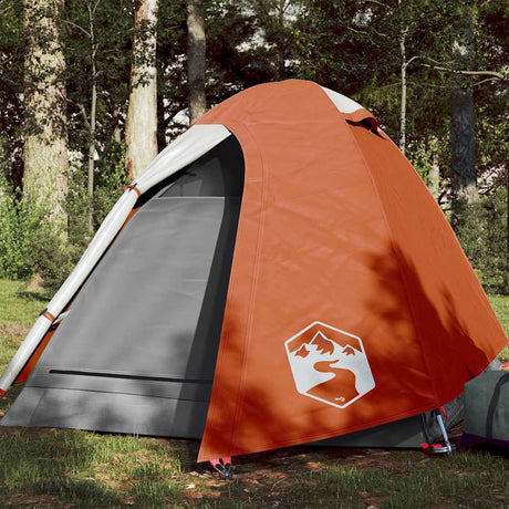 Vidaxl dome tente 2 personnes imperméables orange