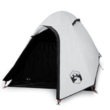 Vidaxl dome tente 2 personnes imperméabiliser tissu blanc