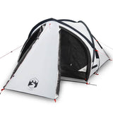 Vidaxl Dome Tent de 3 personas Imploading de tela blanca