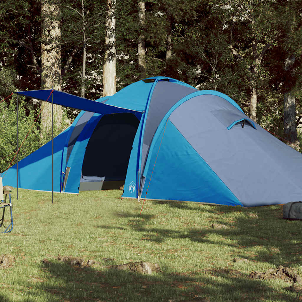 Vidaxl Dome Zelt 6-Personen wasserdicht blau