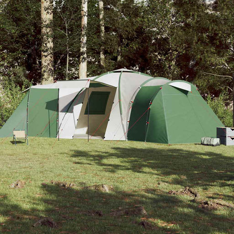 Tente dôme VidaXL 12 personnes imperméable vert