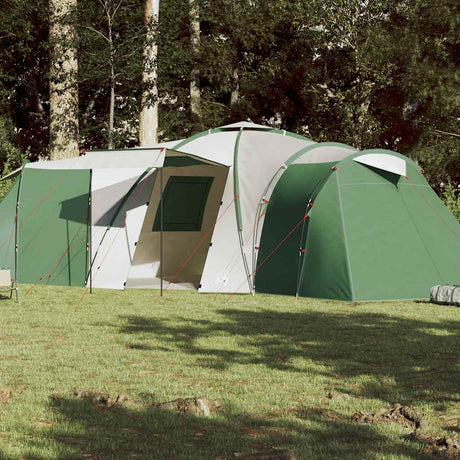 Tente dôme VidaXL 12 personnes imperméable vert