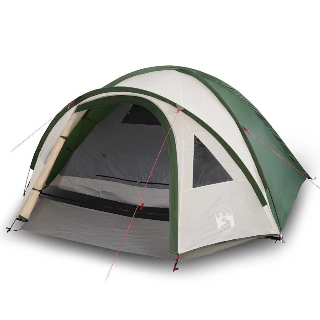 Vidaxl Dome Tent 4-Persona Green impermeable