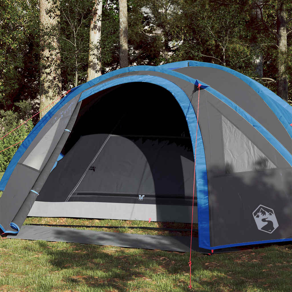 Vidaxl dome tente 4 personnes imperméables bleu