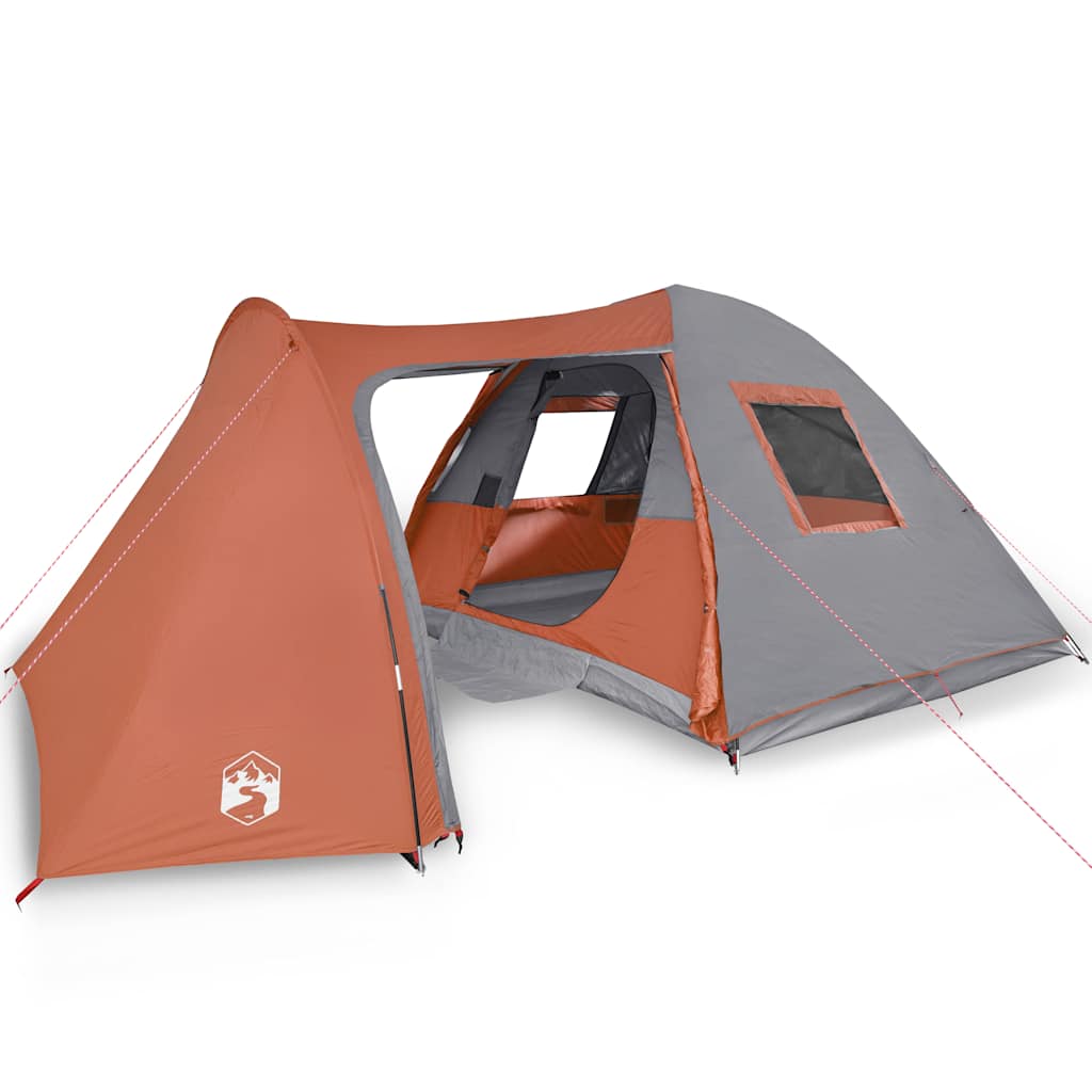 Tente dôme VidaXL 6 personnes imperméable orange
