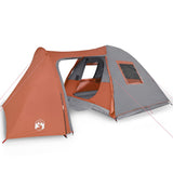 Tente dôme VidaXL 6 personnes imperméable orange