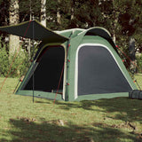 Vidaxl Tent 4-person Waterproof Fast Disconnecting Green