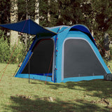 VidaXL Tent 4-person waterproof Fast release blue