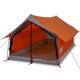 Vidaxl Tent de 2 personas impermeables grises y naranja