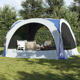 Tente de fête VidaXL imperméable bleue