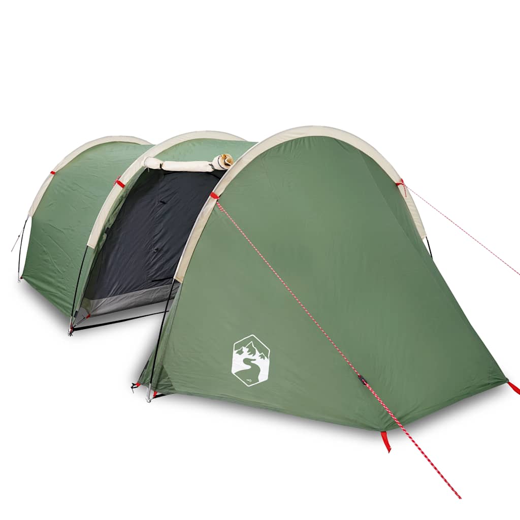 Vidaxl Tunnel Tent Green impermeabile per 4 persone