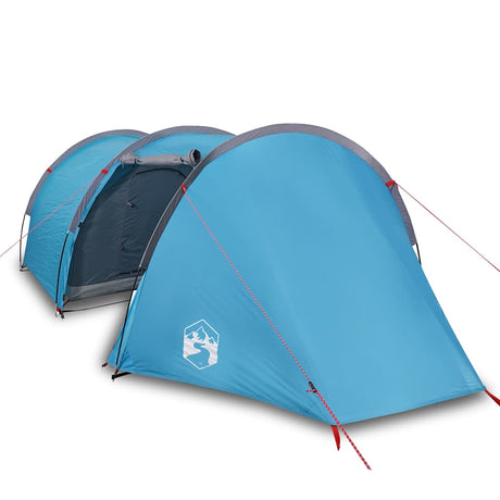 Tente tunnel VidaXL 4 personnes imperméable bleue