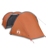 Tente tunnel VidaXL 4 personnes imperméable orange