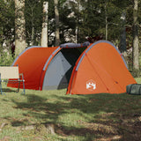 Tente tunnel VidaXL 4 personnes imperméable orange