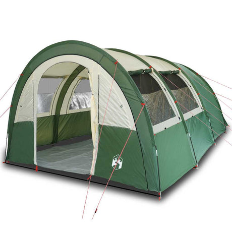 VidaXL tente tunnel 4 personnes imperméable vert