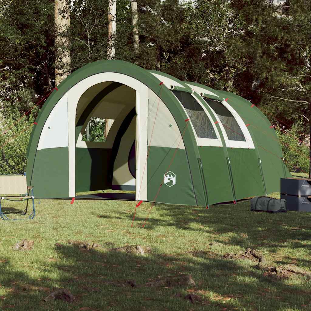 VidaXL tente tunnel 4 personnes imperméable vert