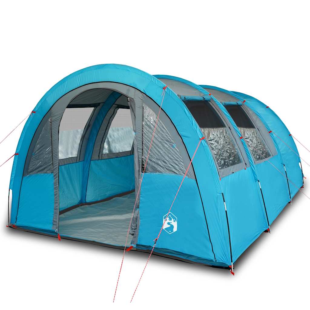 Tente tunnel VidaXL 4 personnes imperméable bleue